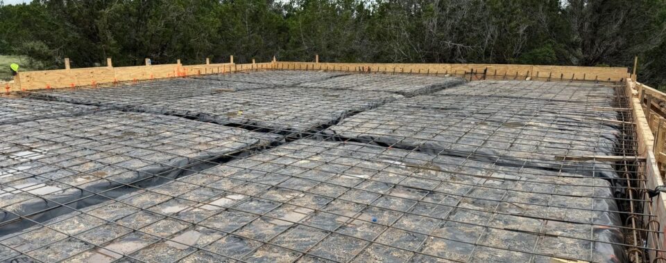 Foundation steps for a Barndominium